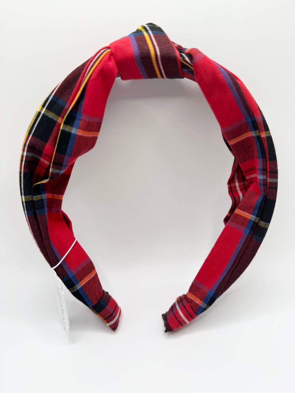 Crewcuts Girls' Red Tartan Knotted Headband - Picture 12 of 12